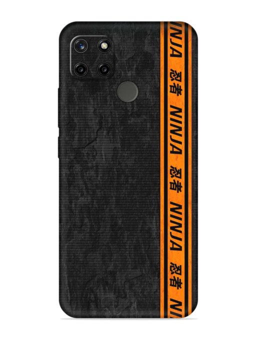 Ninja Srtips Embossed Soft Silicone Case for Realme C12 Zapvi