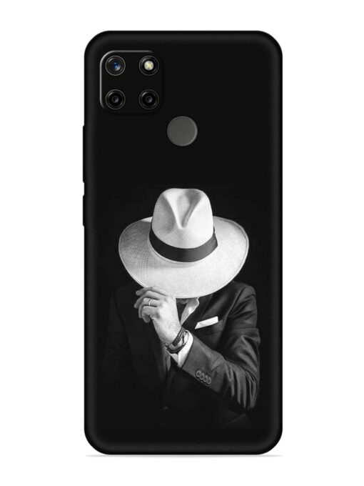 Men Under Hat Embossed Soft Silicone Case for Realme C12 Zapvi