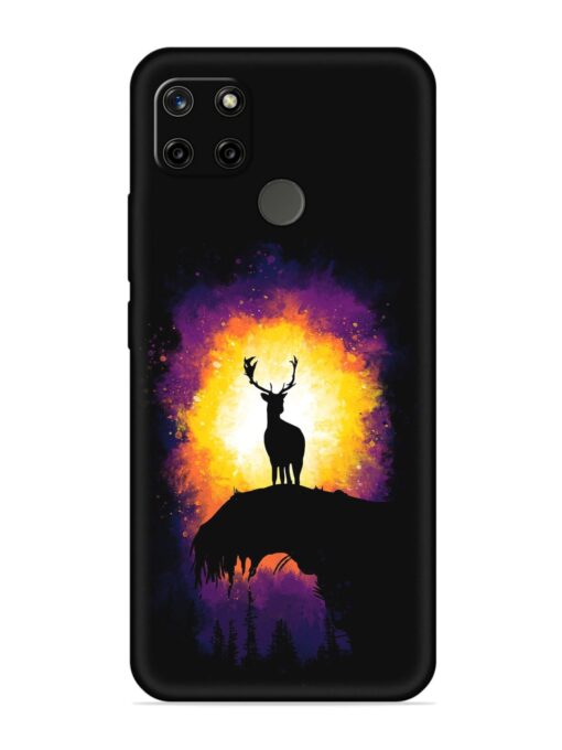 Elk Animal Art Embossed Soft Silicone Case for Realme C12 Zapvi