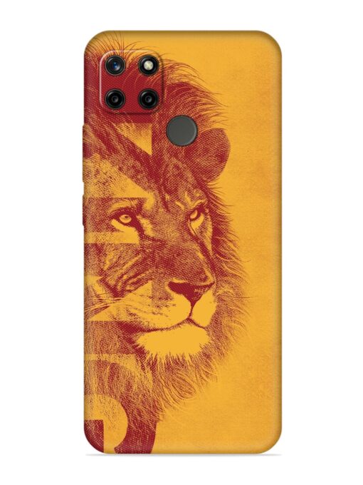 Gold Lion Crown Art Embossed Soft Silicone Case for Realme C12 Zapvi