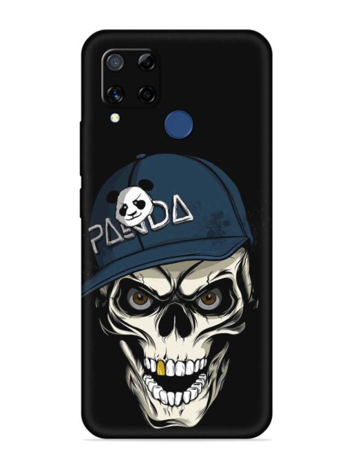 Panda Skull Embossed Soft Silicone Case for Realme C15 Zapvi