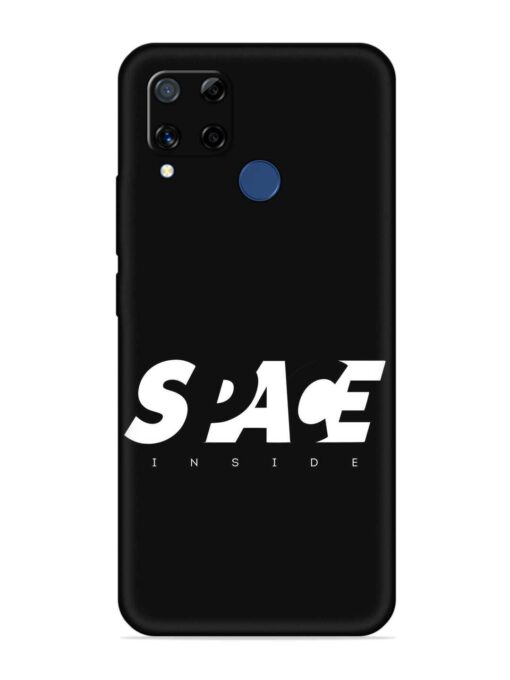 Space Typography Art Embossed Soft Silicone Case for Realme C15 Zapvi