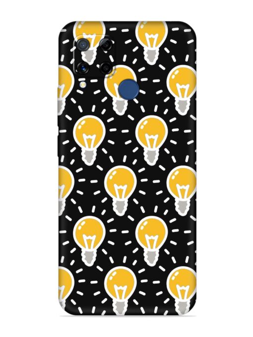 Light Bulb Seamless Embossed Soft Silicone Case for Realme C15 Zapvi