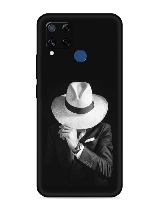 Men Under Hat Embossed Soft Silicone Case for Realme C15 Zapvi