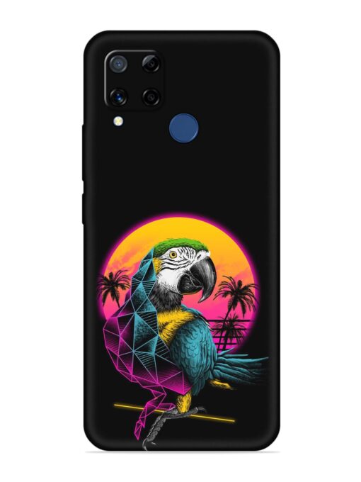 Rad Parrot Embossed Soft Silicone Case for Realme C15 Zapvi