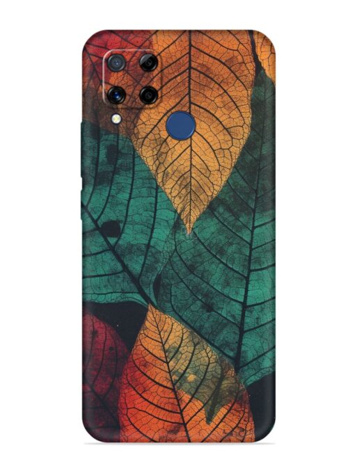 Leaves Artwork Embossed Soft Silicone Case for Realme C15 Zapvi