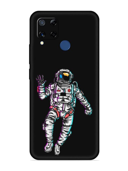 Spaceman Embossed Soft Silicone Case for Realme C15 Zapvi