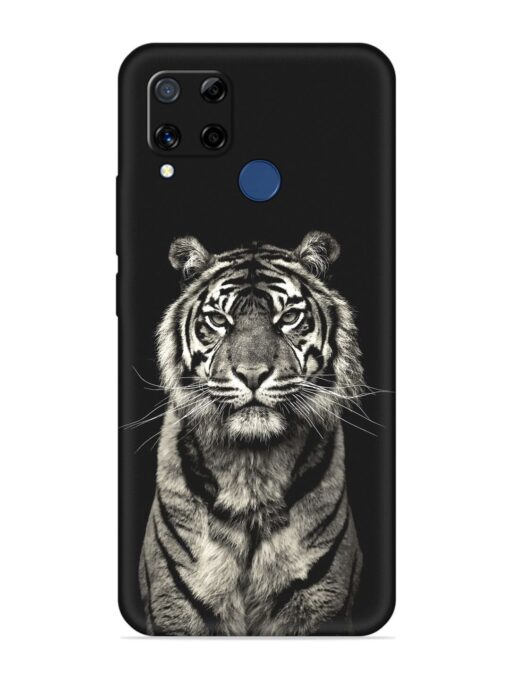 Tiger Art Embossed Soft Silicone Case for Realme C15 Zapvi