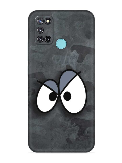 Big Eyes Night Mode Embossed Soft Silicone Case for Realme C17 Zapvi