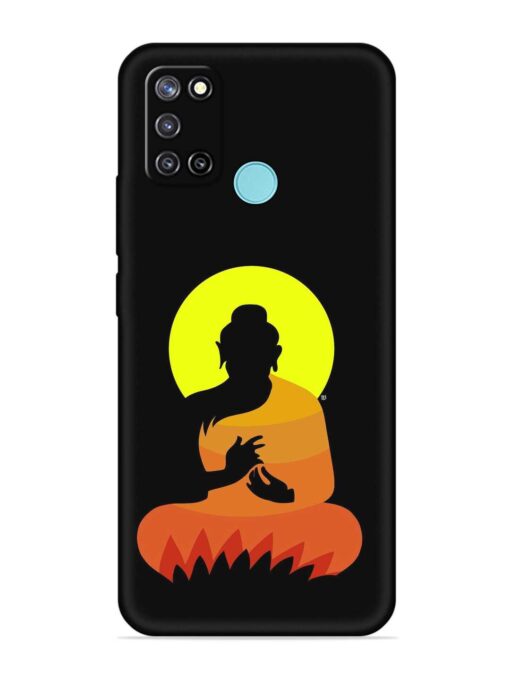 Buddha Art Black Embossed Soft Silicone Case for Realme C17 Zapvi