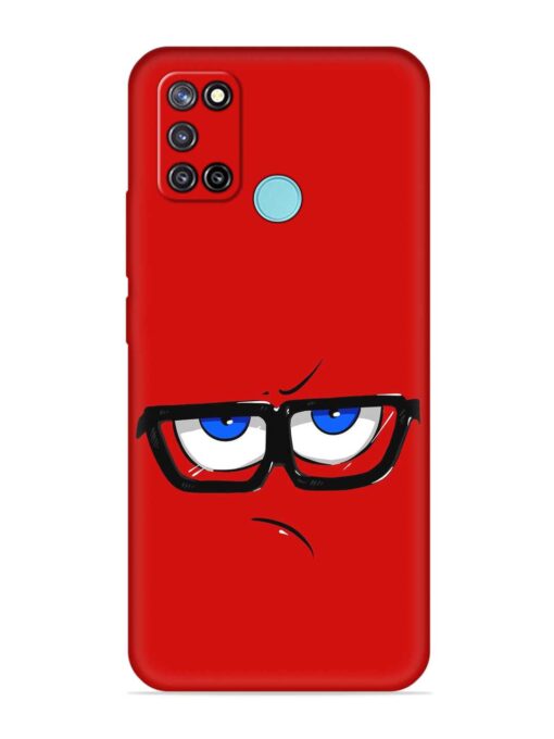 Rad Angry Face Embossed Soft Silicone Case for Realme C17 Zapvi