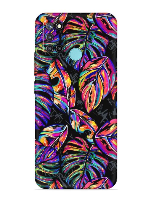 Tropical Seamless Vector Embossed Soft Silicone Case for Realme C17 Zapvi