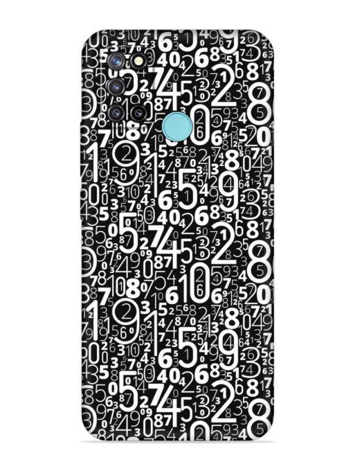 Many Numbers Different Embossed Soft Silicone Case for Realme C17 Zapvi