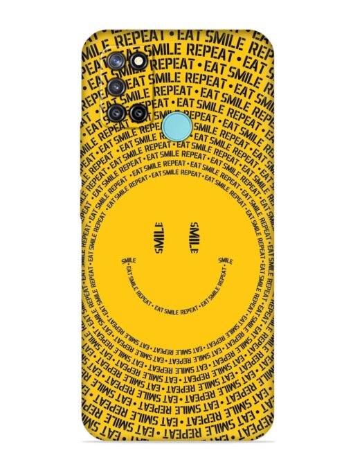 Smiley Embossed Soft Silicone Case for Realme C17 Zapvi