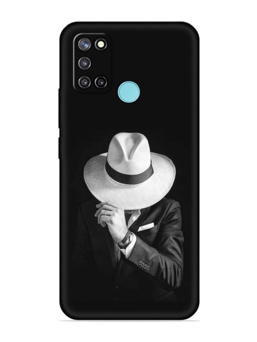 Men Under Hat Embossed Soft Silicone Case for Realme C17 Zapvi