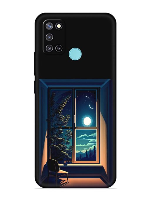 Night View At Window Embossed Soft Silicone Case for Realme C17 Zapvi