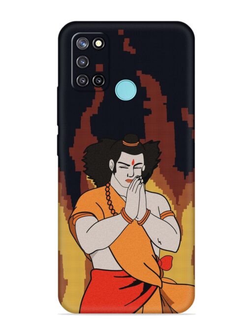 Shree Ram Vector Embossed Soft Silicone Case for Realme C17 Zapvi