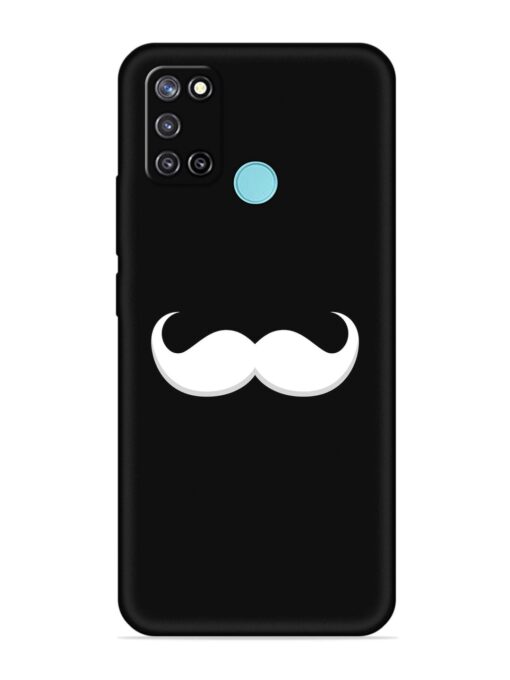 Mustache Vector Embossed Soft Silicone Case for Realme C17 Zapvi