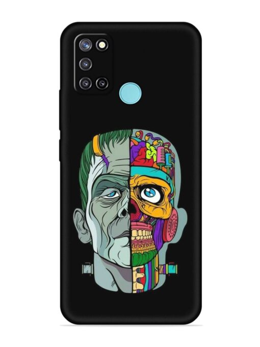 Men Vs Skull Embossed Soft Silicone Case for Realme C17 Zapvi