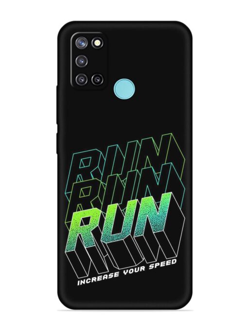 Run Embossed Soft Silicone Case for Realme C17 Zapvi