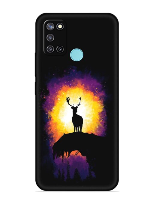 Elk Animal Art Embossed Soft Silicone Case for Realme C17 Zapvi