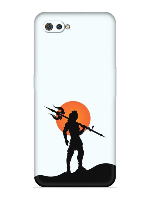 Lord Mahadev Trendy Embossed Soft Silicone Case for Realme C2 Zapvi