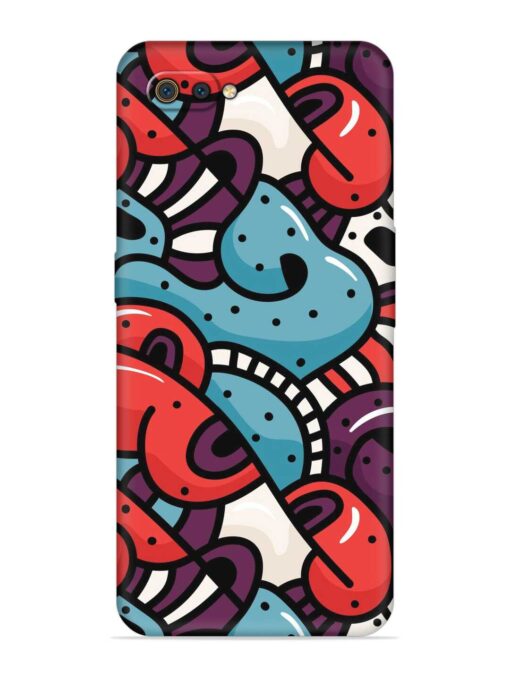 Seamless Backdrop Colorful Embossed Soft Silicone Case for Realme C2 Zapvi