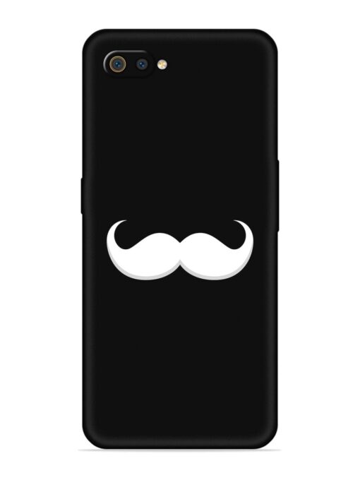 Mustache Vector Embossed Soft Silicone Case for Realme C2 Zapvi