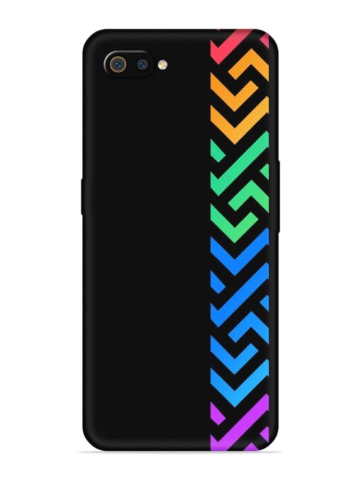 Colorshape Stripes Embossed Soft Silicone Case for Realme C2 Zapvi