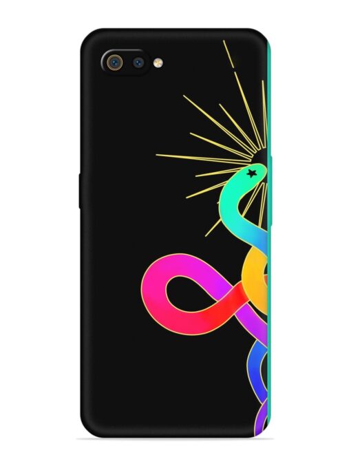 Art Geometric Abstraction Embossed Soft Silicone Case for Realme C2 Zapvi