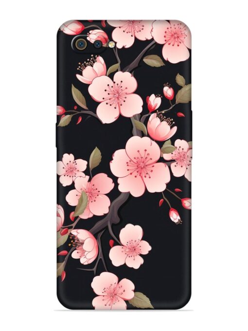 Cherry Blossom Embossed Soft Silicone Case for Realme C2 Zapvi