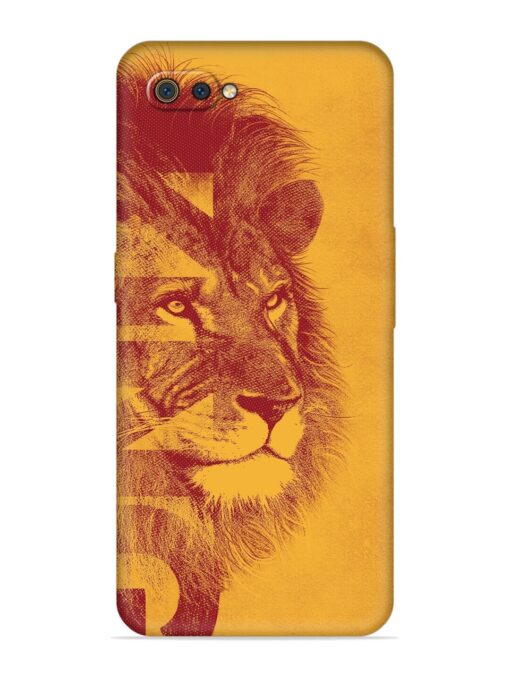 Gold Lion Crown Art Embossed Soft Silicone Case for Realme C2 Zapvi