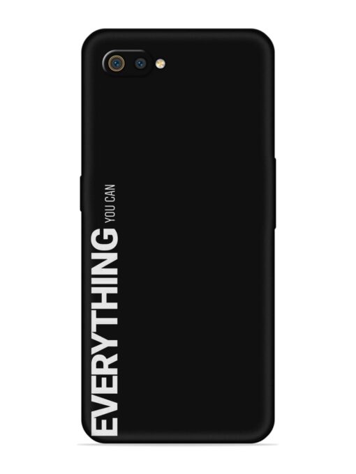 Everything You Can Embossed Soft Silicone Case for Realme C2 Zapvi