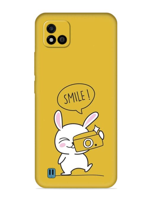 Hey Smile Please Embossed Soft Silicone Case for Realme C20 Zapvi