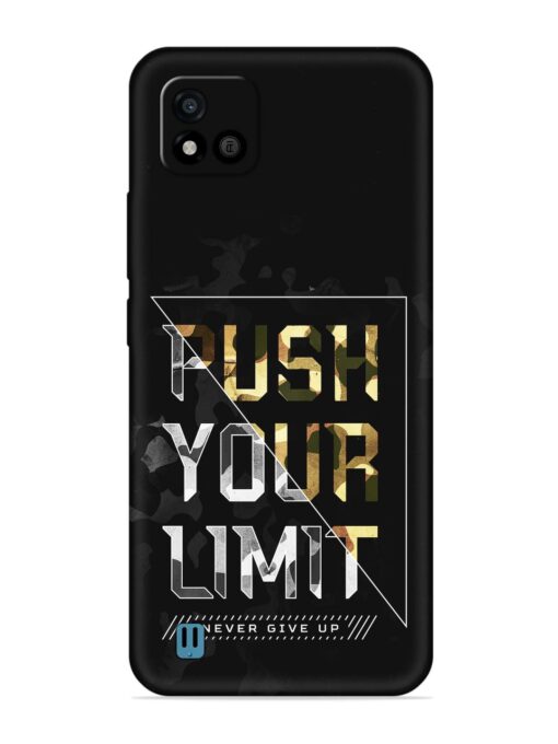 Push Your Limits Embossed Soft Silicone Case for Realme C20 Zapvi