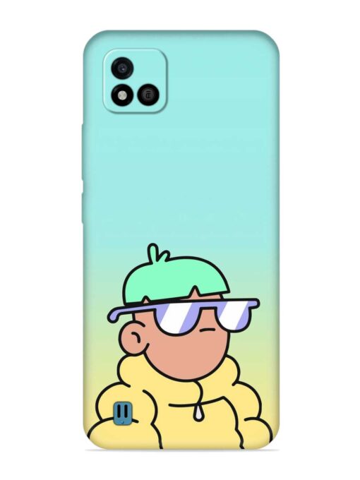 Doodles Cool Character Embossed Soft Silicone Case for Realme C20 Zapvi