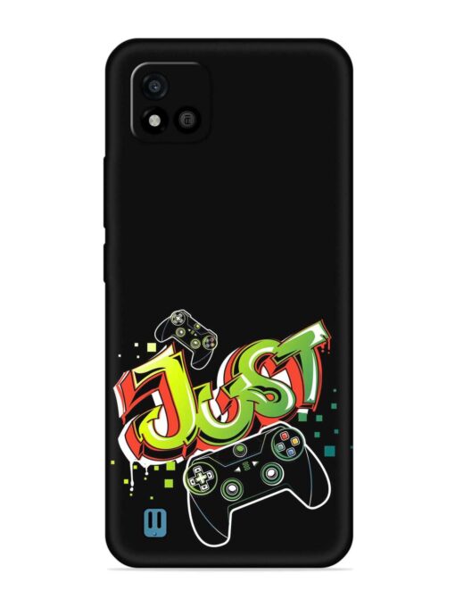 Graffiti Gamepad Illustration Embossed Soft Silicone Case for Realme C20 Zapvi