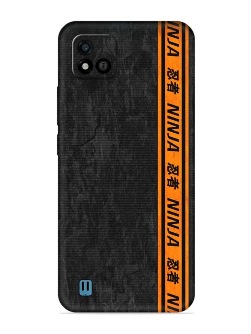 Ninja Srtips Embossed Soft Silicone Case for Realme C20 Zapvi