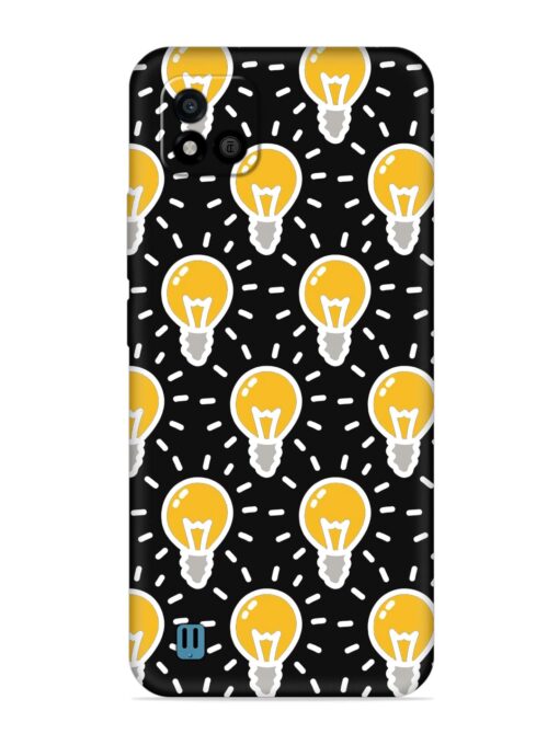 Light Bulb Seamless Embossed Soft Silicone Case for Realme C20 Zapvi