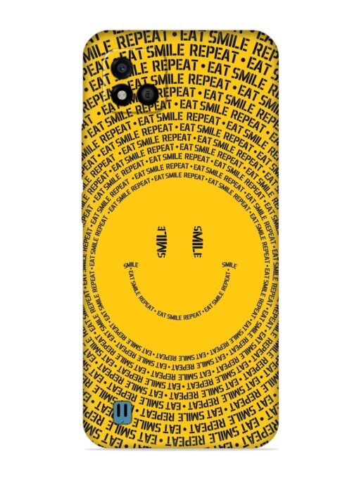 Smiley Embossed Soft Silicone Case for Realme C20 Zapvi