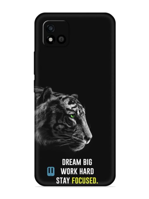 Dream Big Work Hard Embossed Soft Silicone Case for Realme C20 Zapvi