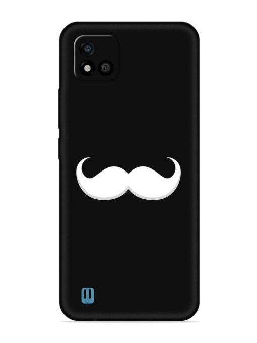 Mustache Vector Embossed Soft Silicone Case for Realme C20 Zapvi