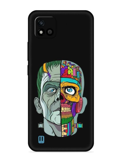 Men Vs Skull Embossed Soft Silicone Case for Realme C20 Zapvi