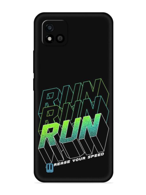 Run Embossed Soft Silicone Case for Realme C20 Zapvi