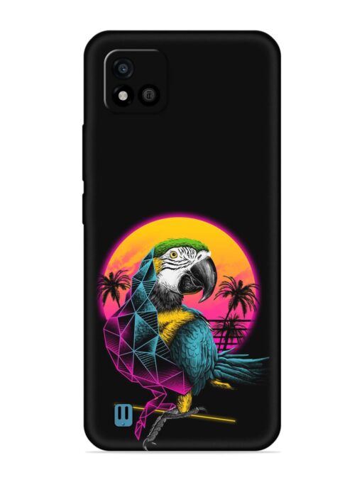 Rad Parrot Embossed Soft Silicone Case for Realme C20 Zapvi