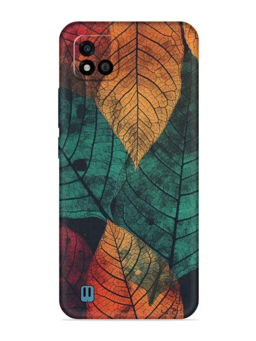 Leaves Artwork Embossed Soft Silicone Case for Realme C20 Zapvi