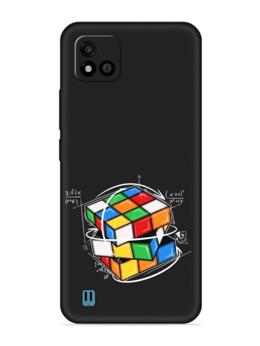 Cubik Vector Embossed Soft Silicone Case for Realme C20 Zapvi