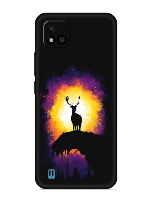 Elk Animal Art Embossed Soft Silicone Case for Realme C20 Zapvi