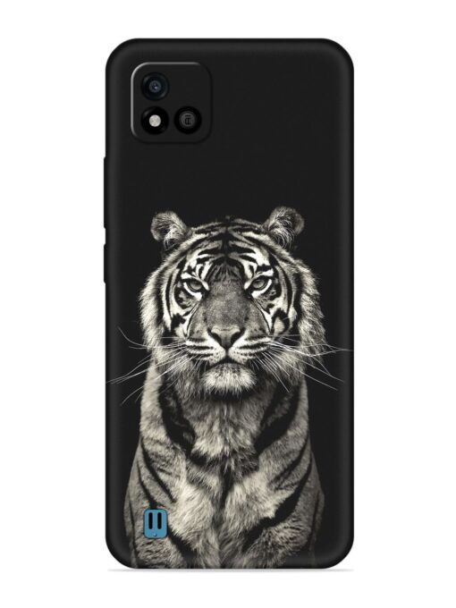 Tiger Art Embossed Soft Silicone Case for Realme C20 Zapvi