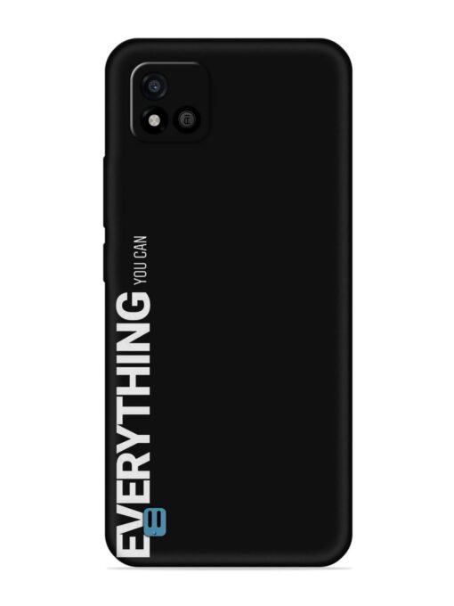 Everything You Can Embossed Soft Silicone Case for Realme C20 Zapvi